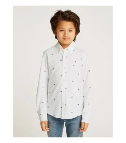 Sale Flags Printed Pique Reg Shirt Kinderen Hemden