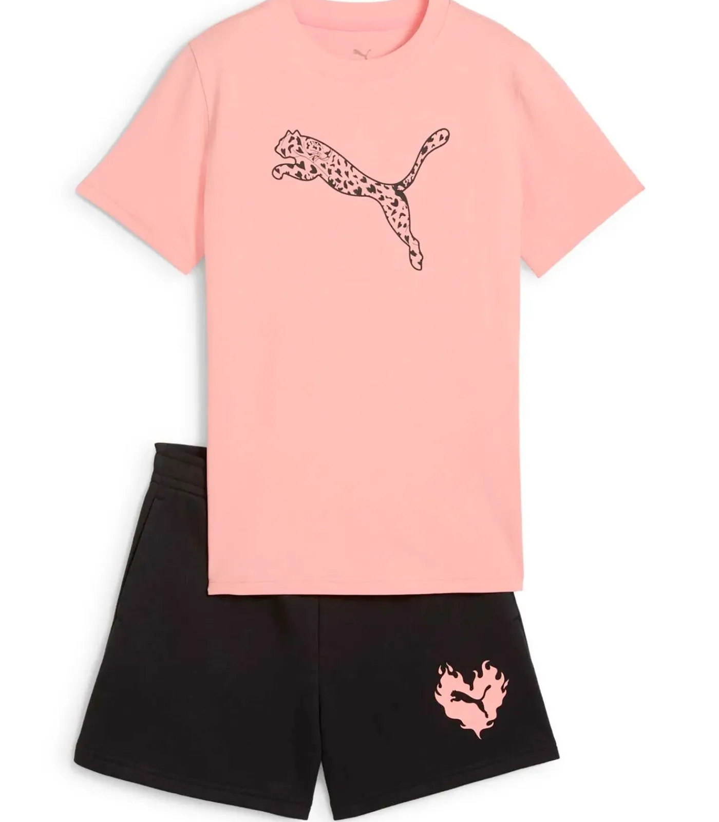 Kinderen PUMA Flaming Love Tee And Shorts Set G