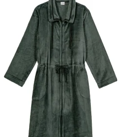 Clearance Flanellen jas met ritssluiting ESSENTIEL H53B DAMES Loungewear