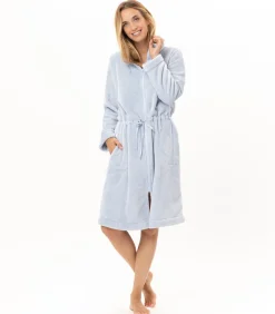 Hot Flanellen jas met ritssluiting ESSENTIEL H53B DAMES Loungewear