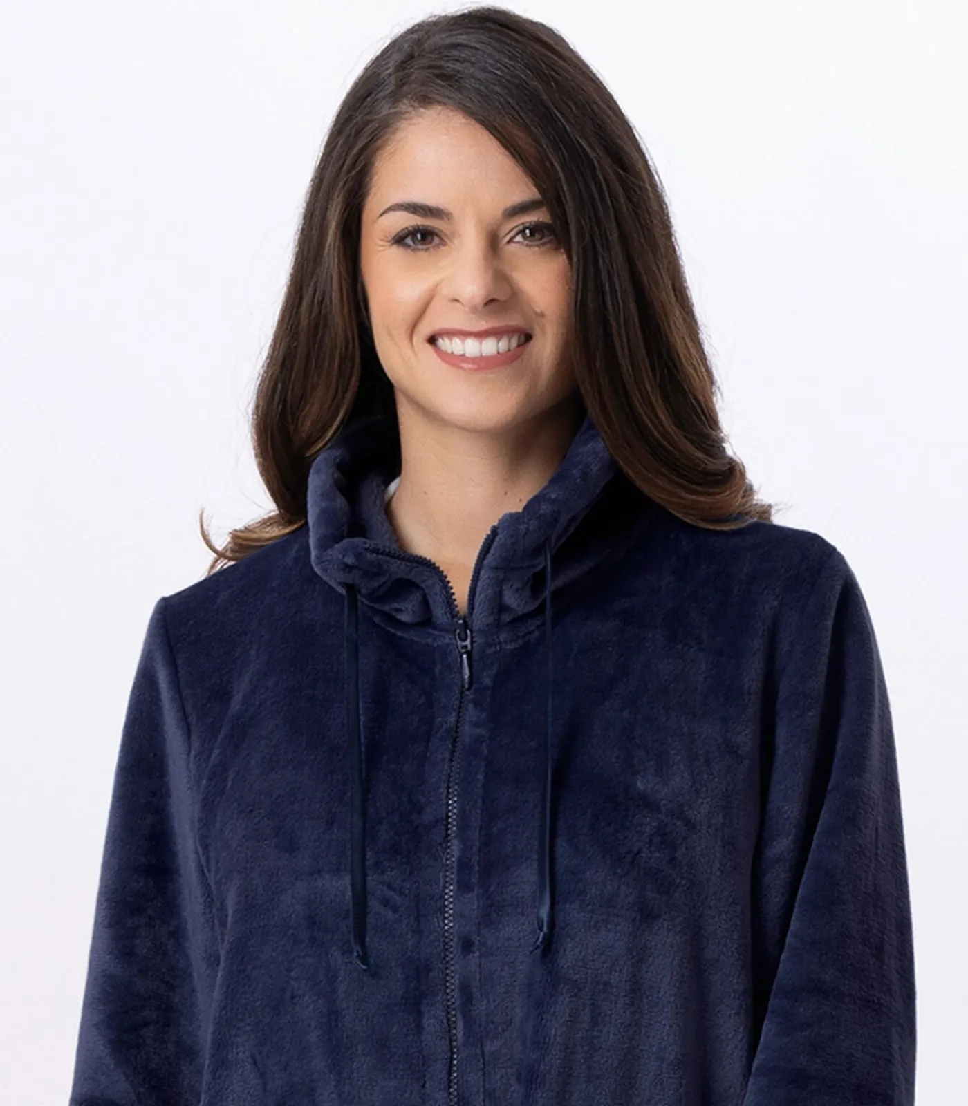 Online Flanellen jas met ritssluiting ESSENTIEL H53B DAMES Loungewear