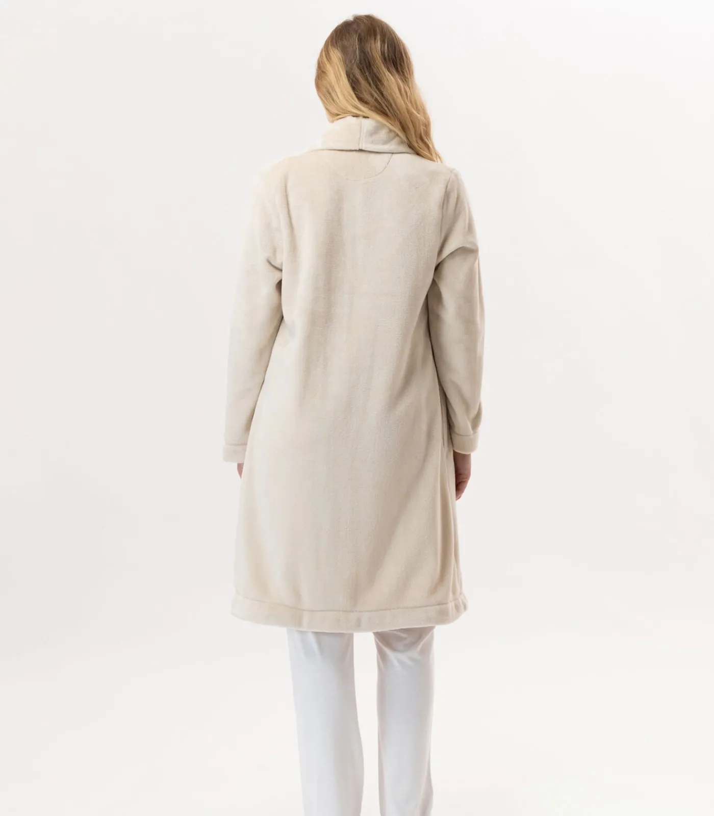 Sale Flanellen pluche jas ESSENTIEL H55B DAMES Loungewear