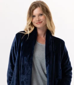 Discount Flanellen pluche jas ESSENTIEL H55B DAMES Loungewear