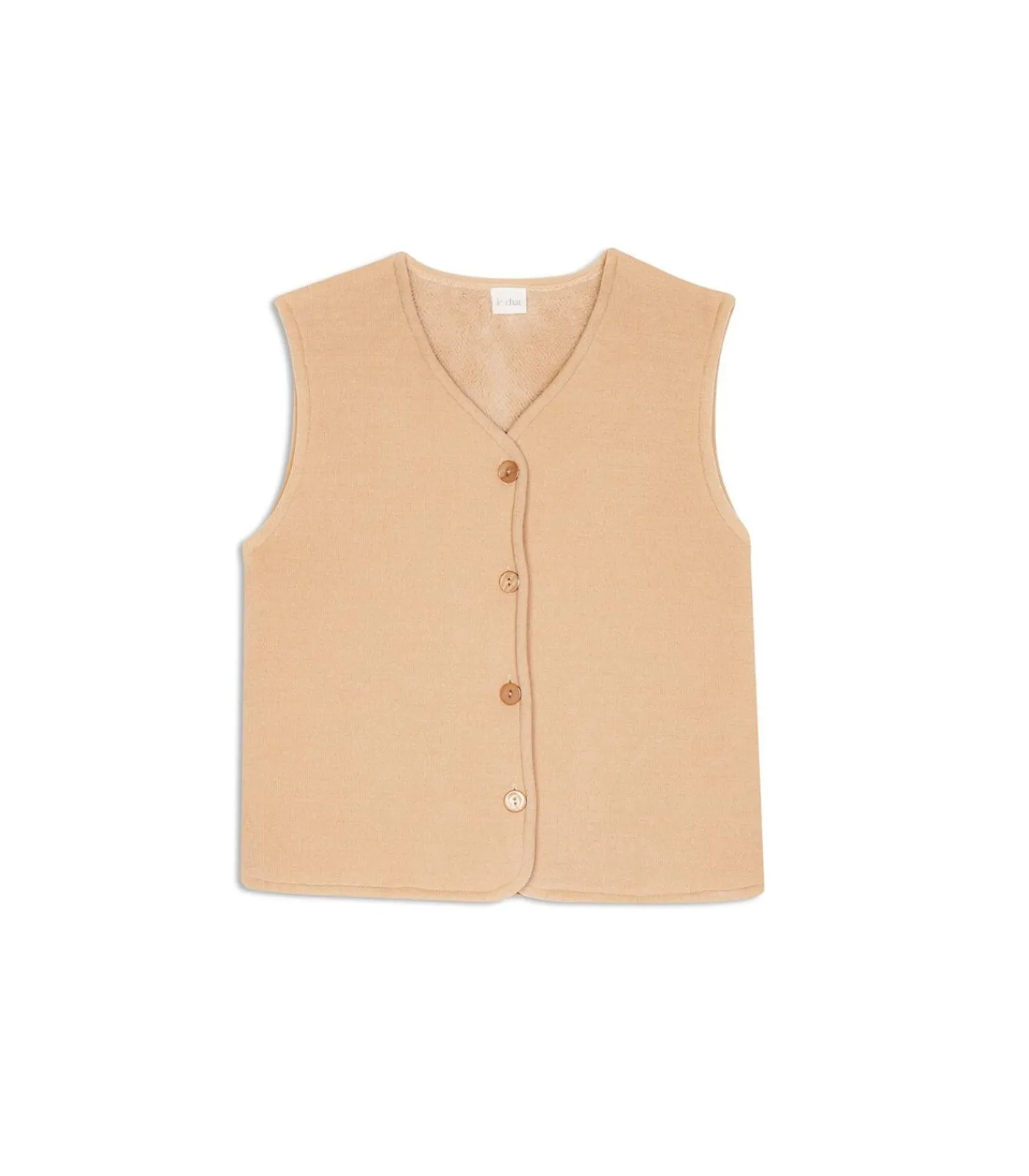 DAMES LE CHAT Flanellen pluche vest MONTAUK 130