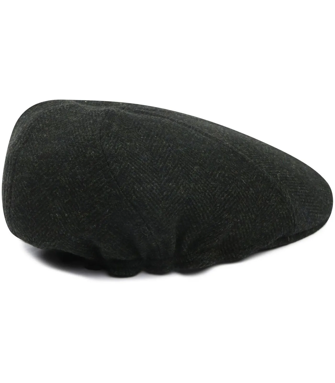 Discount Flat Cap Wool Herringbone Donkergroen Heren Hoeden & Petten