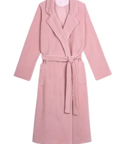 Outlet Fleece badjas met overslag ESSENTIEL H65A DAMES Loungewear