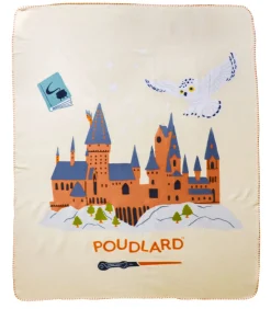 Clearance Fleece deken met print, 100% polyester, HEDWIGE SCHOOL Bedspreien