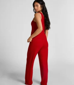 DAMES Hunkemöller Fleece joggingbroek met kabelontwerp