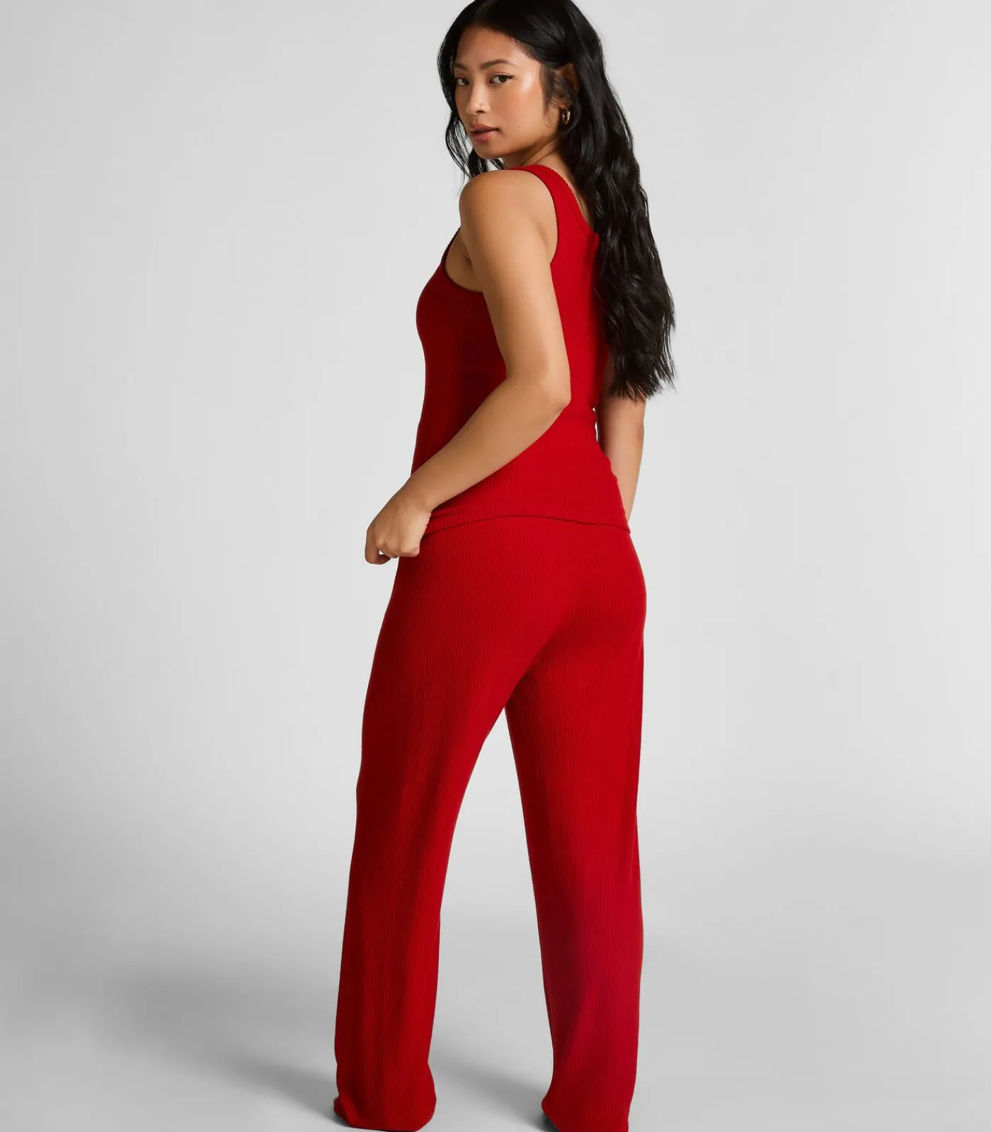 DAMES Hunkemöller Fleece joggingbroek met kabelontwerp