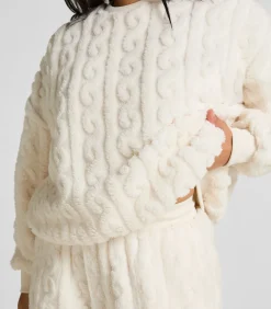 DAMES Hunkemöller Fleece top met kabelontwerp