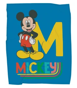Disney Fleecedeken bedrukt extra zachte 100% polyester, MICKEY GOOD DAY