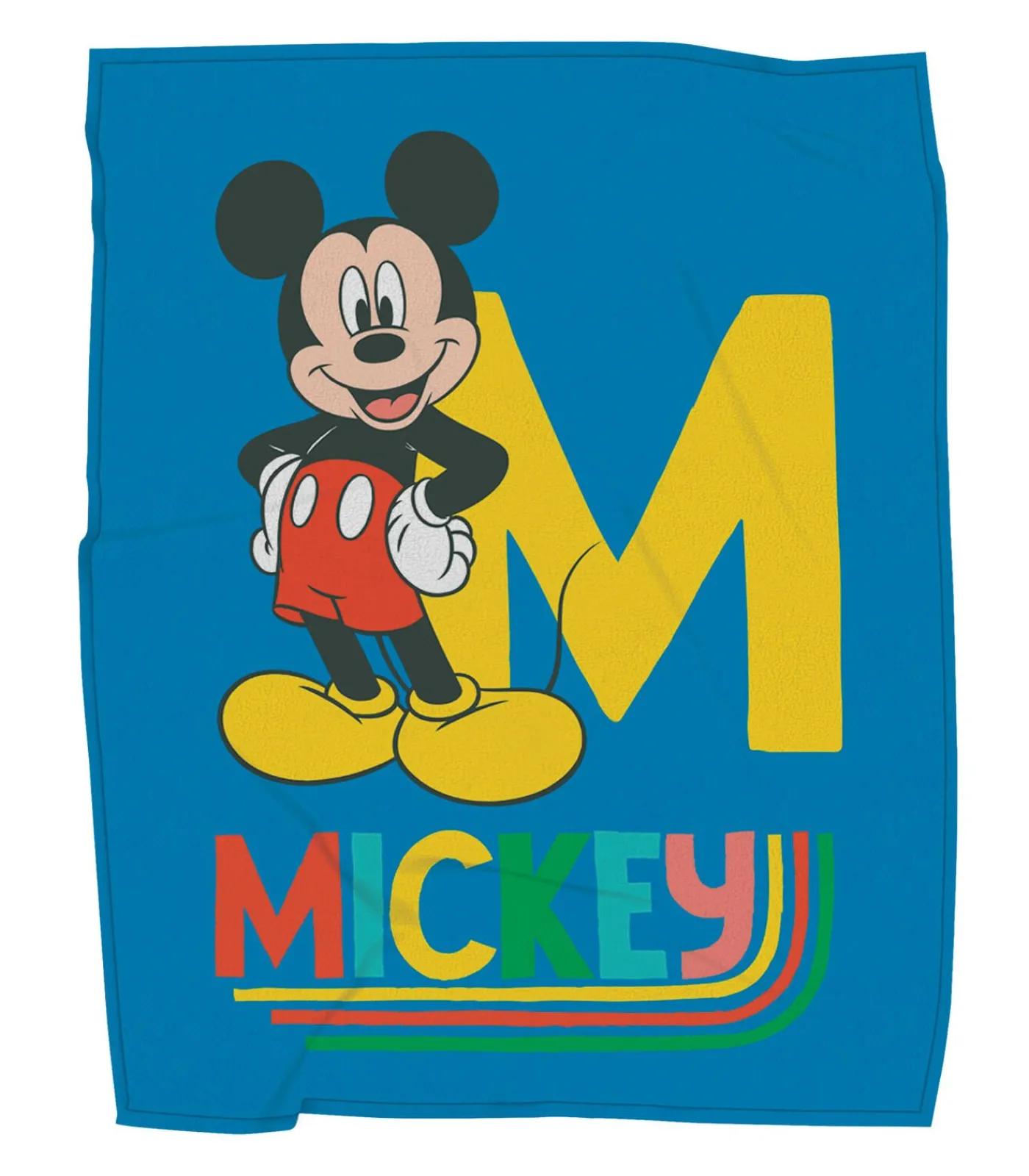 Disney Fleecedeken bedrukt extra zachte 100% polyester, MICKEY GOOD DAY