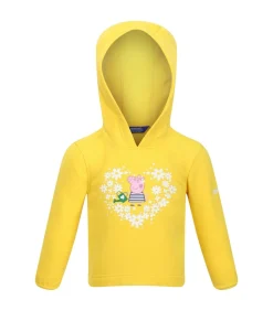 Best FLORAL - Trui met kap - Citrusgeel Kinderen Truien & Vesten