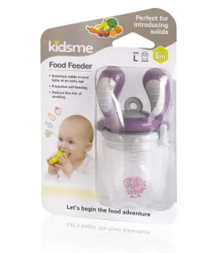 Kinderen Kidsme Food Feeder fruitspeen & sabbelzakje voor baby - Maat L - Lavendel