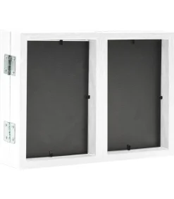 vidaXL Fotolijst drieluik 22x15 cm+2x(10x15 cm) wit