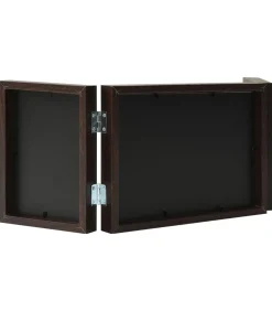 Outlet Fotolijst drieluik 22x15 cm+2x(10x15 cm) donkerbruin Fotolijsten