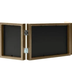 vidaXL Fotolijst drieluik 28x18 cm+2x(13x18 cm) lichtbruin