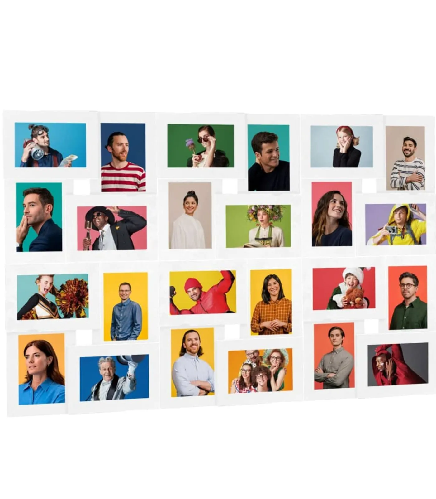 Clearance Fotolijst voor 24x(13x18 cm) foto MDF wit Fotolijsten