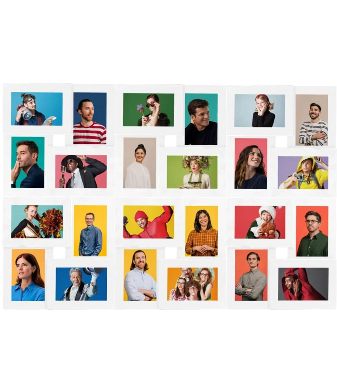 Clearance Fotolijst voor 24x(13x18 cm) foto MDF wit Fotolijsten