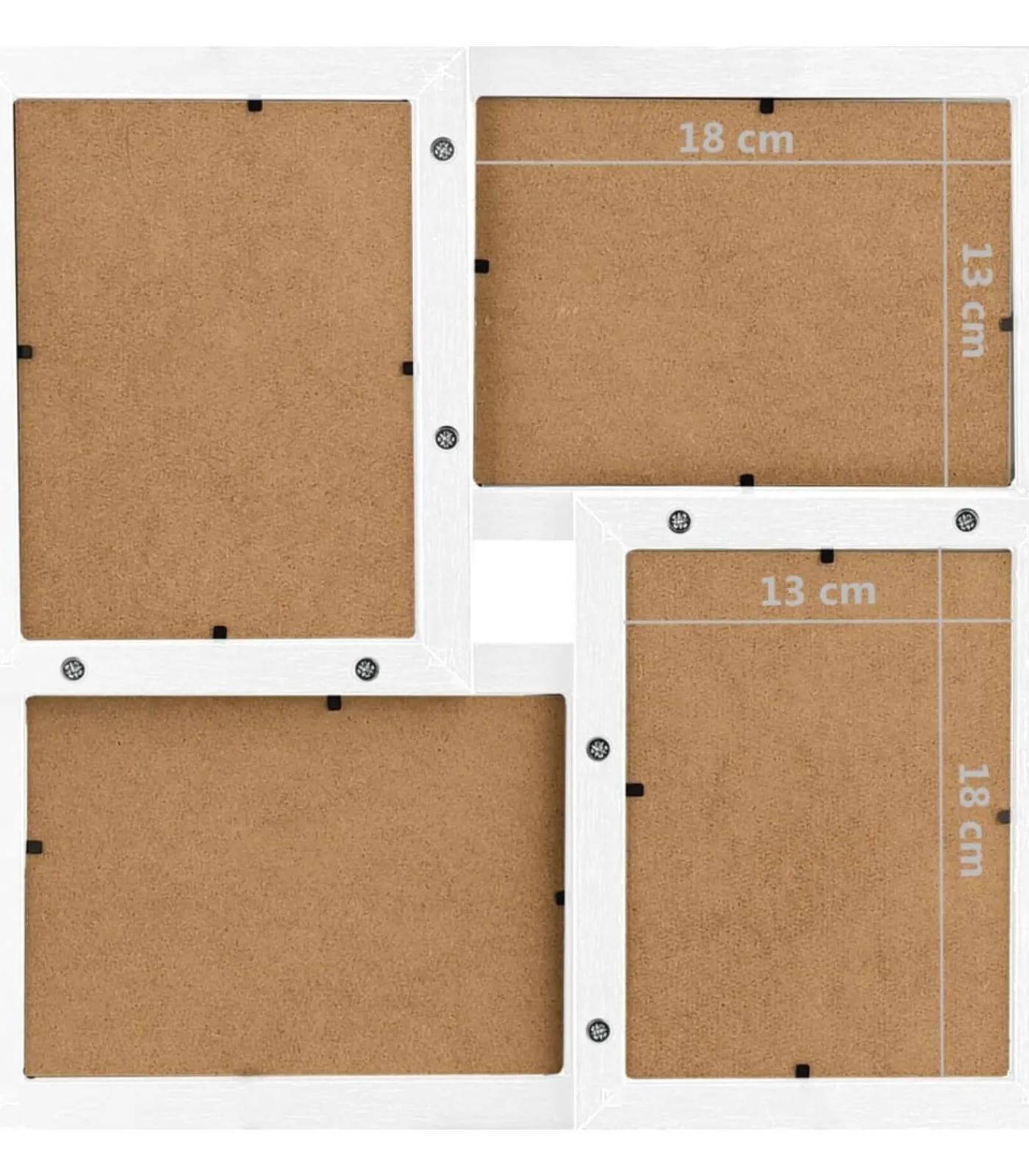 Clearance Fotolijst voor 24x(13x18 cm) foto MDF wit Fotolijsten