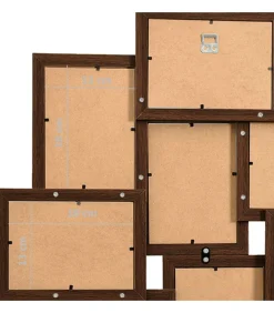 Clearance Fotolijst voor 10x(13x18 cm) foto MDF donkerbruin Fotolijsten