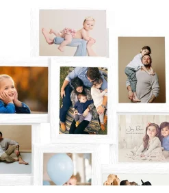 vidaXL Fotolijst voor 10x(10x15 cm) foto MDF wit