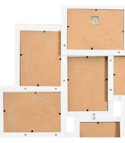 vidaXL Fotolijst voor 10x(10x15 cm) foto MDF wit