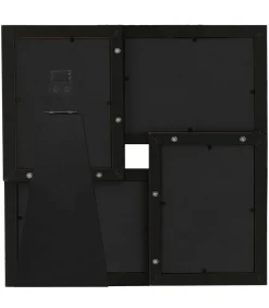 vidaXL Fotolijst voor 4x(10x15 cm) foto MDF zwart