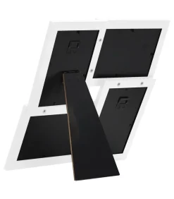 Discount Fotolijst voor 4x(13x18 cm) foto MDF wit Fotolijsten