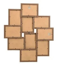 vidaXL Fotolijst voor 10x(13x18 cm) foto MDF lichtbruin