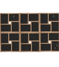 vidaXL Fotolijst voor 24x(13x18 cm) foto MDF lichtbruin