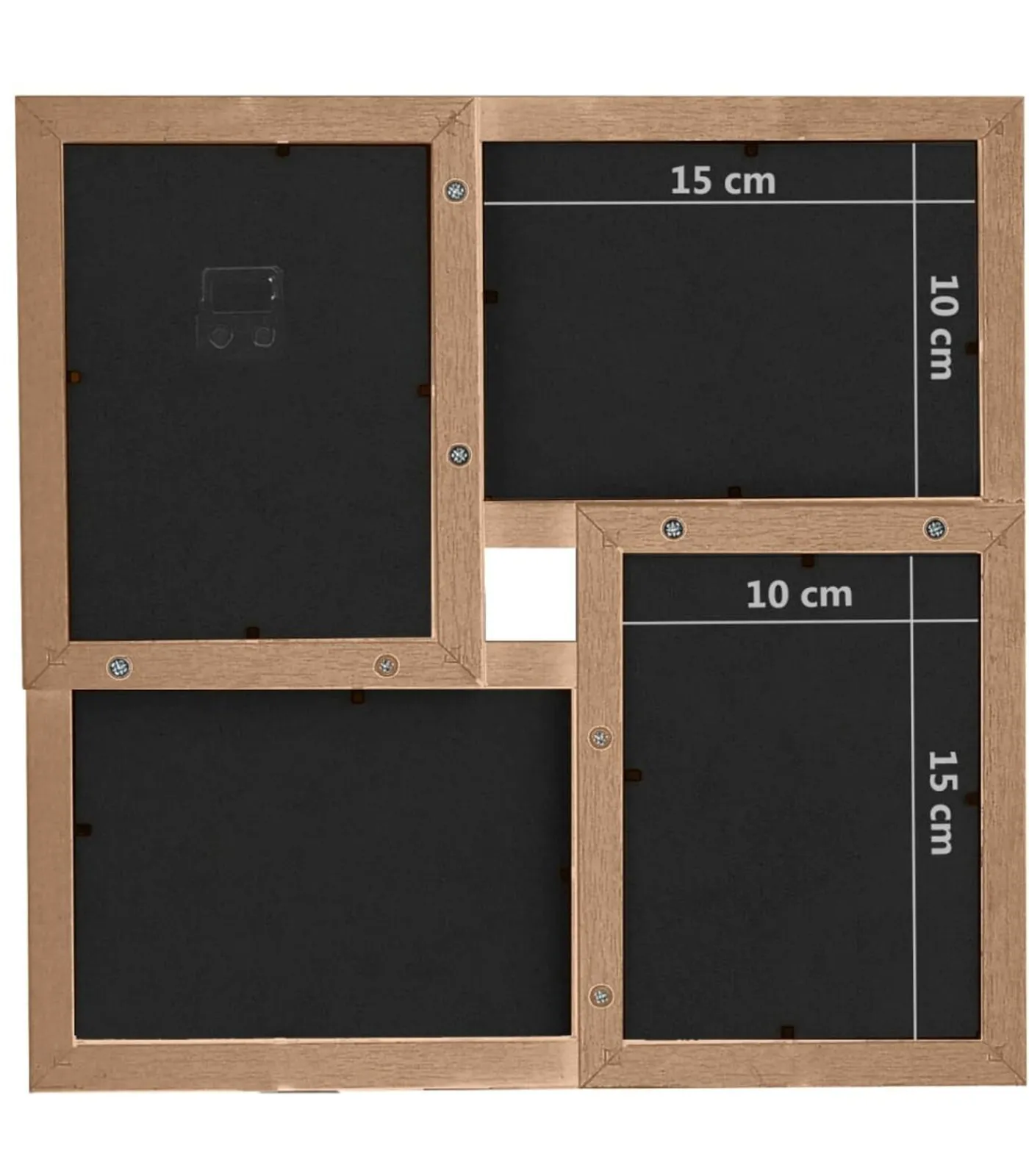 vidaXL Fotolijst voor 24x(13x18 cm) foto MDF lichtbruin