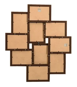 Sale Fotolijst voor 10x(10x15 cm) foto MDF donkerbruin Fotolijsten