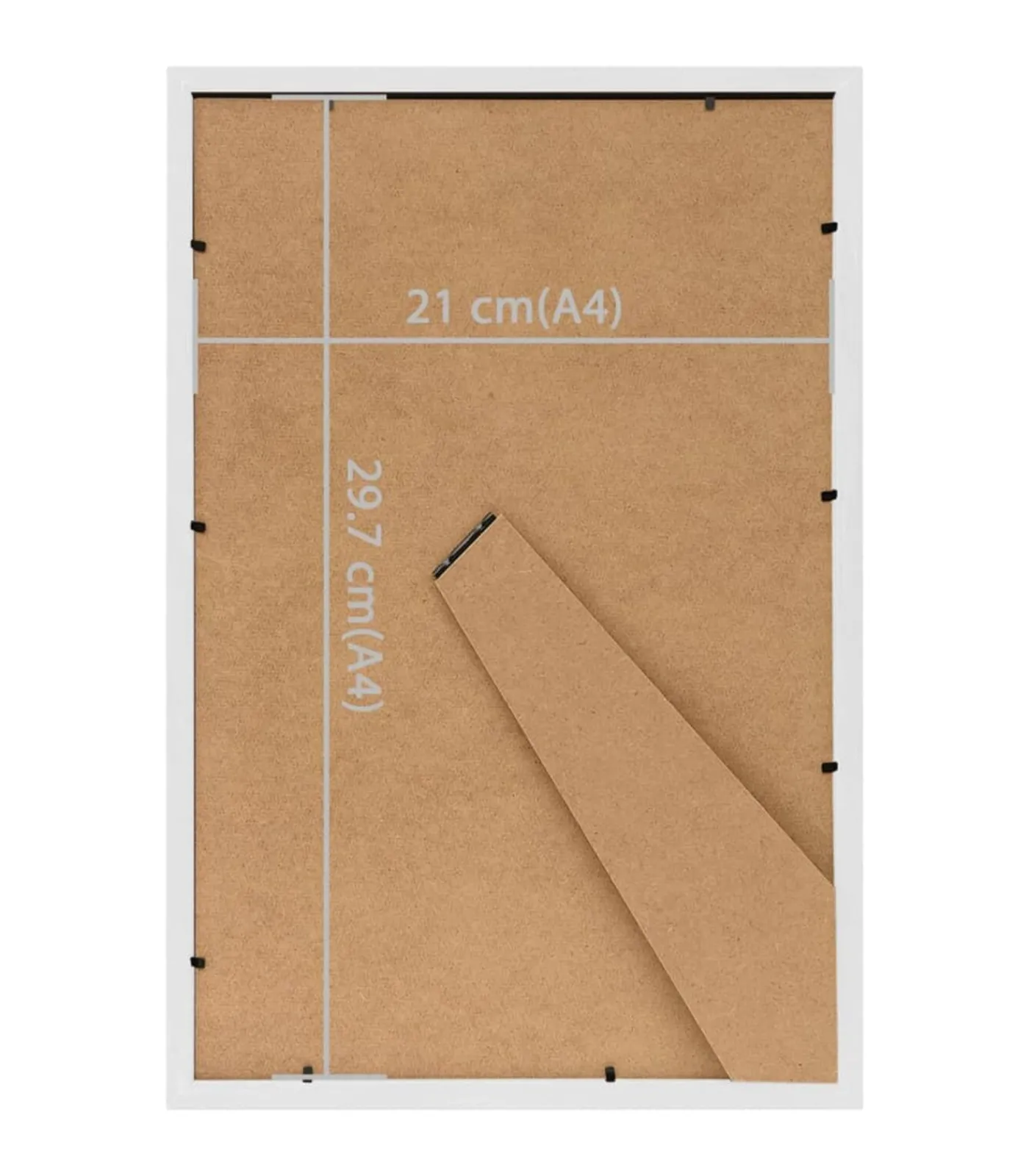 Best Fotolijsten 3 st voor tafel 21x29,7cm MDF wit Fotolijsten