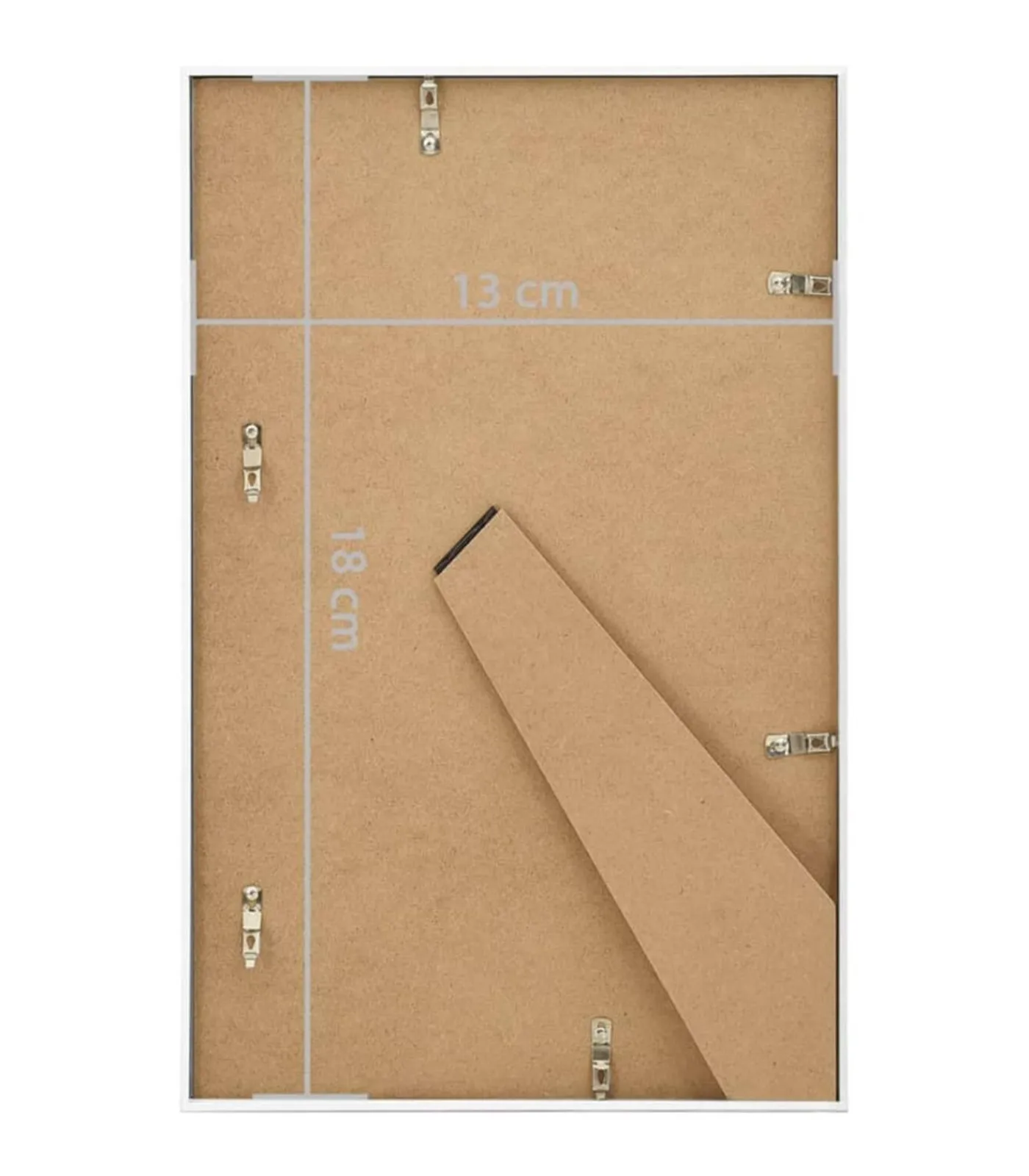 Discount Fotolijsten 3 st voor tafel 13x18 cm MDF wit Fotolijsten