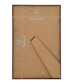 New Fotolijsten 3 st voor wand of tafel 59,4x84 cm MDF bronskleurig Fotolijsten