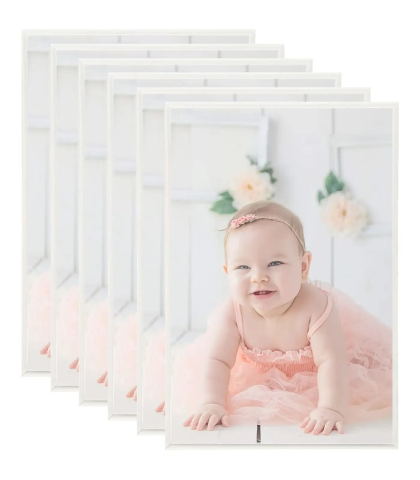 vidaXL Fotolijsten 5 st voor wand of tafel 70x90 cm MDF zilverkleurig