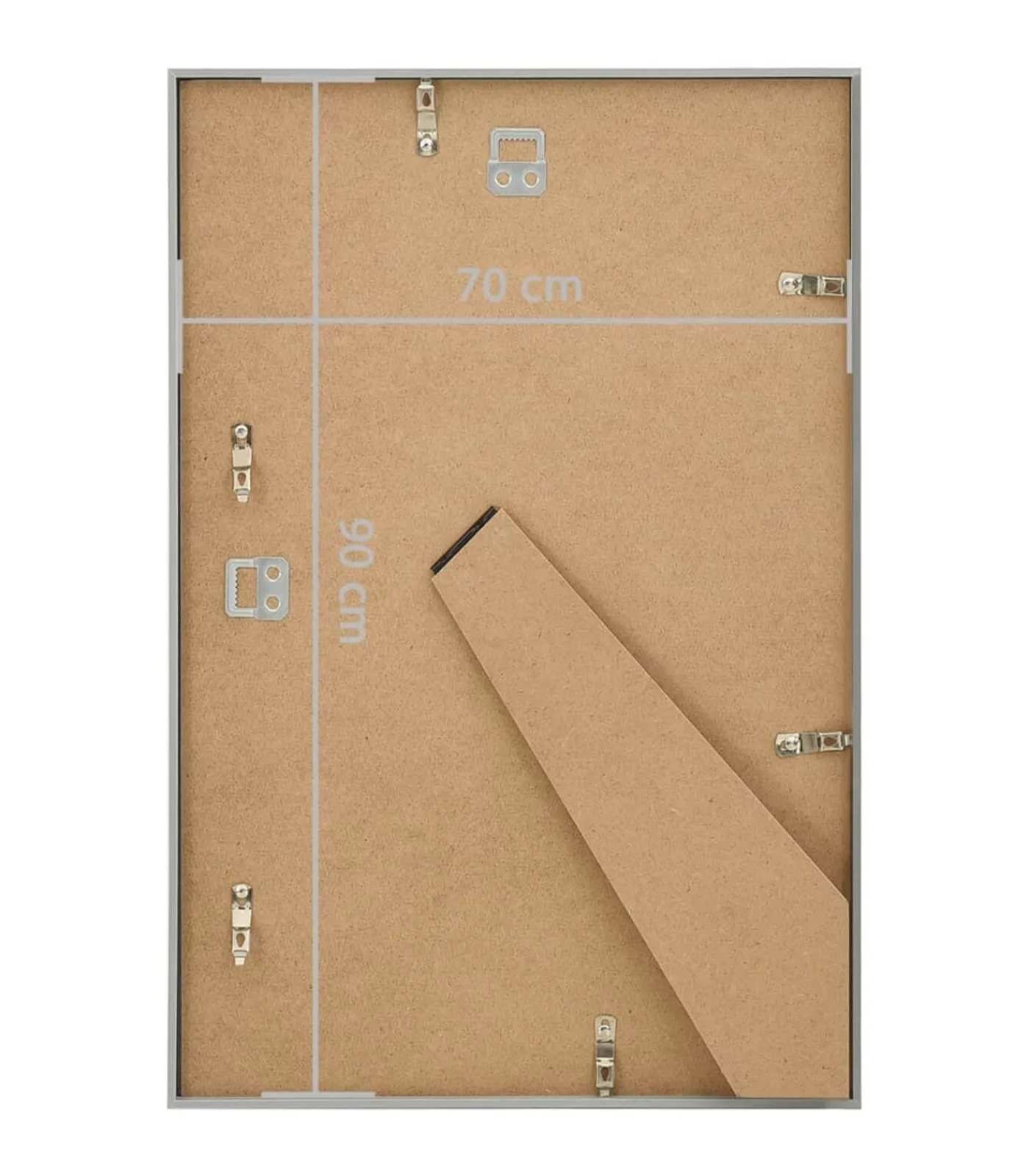 vidaXL Fotolijsten 5 st voor wand of tafel 70x90 cm MDF zilverkleurig