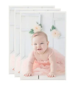 Sale Fotolijsten 3 st voor wand of tafel 7x90 cm MDF zilverkleurig Fotolijsten