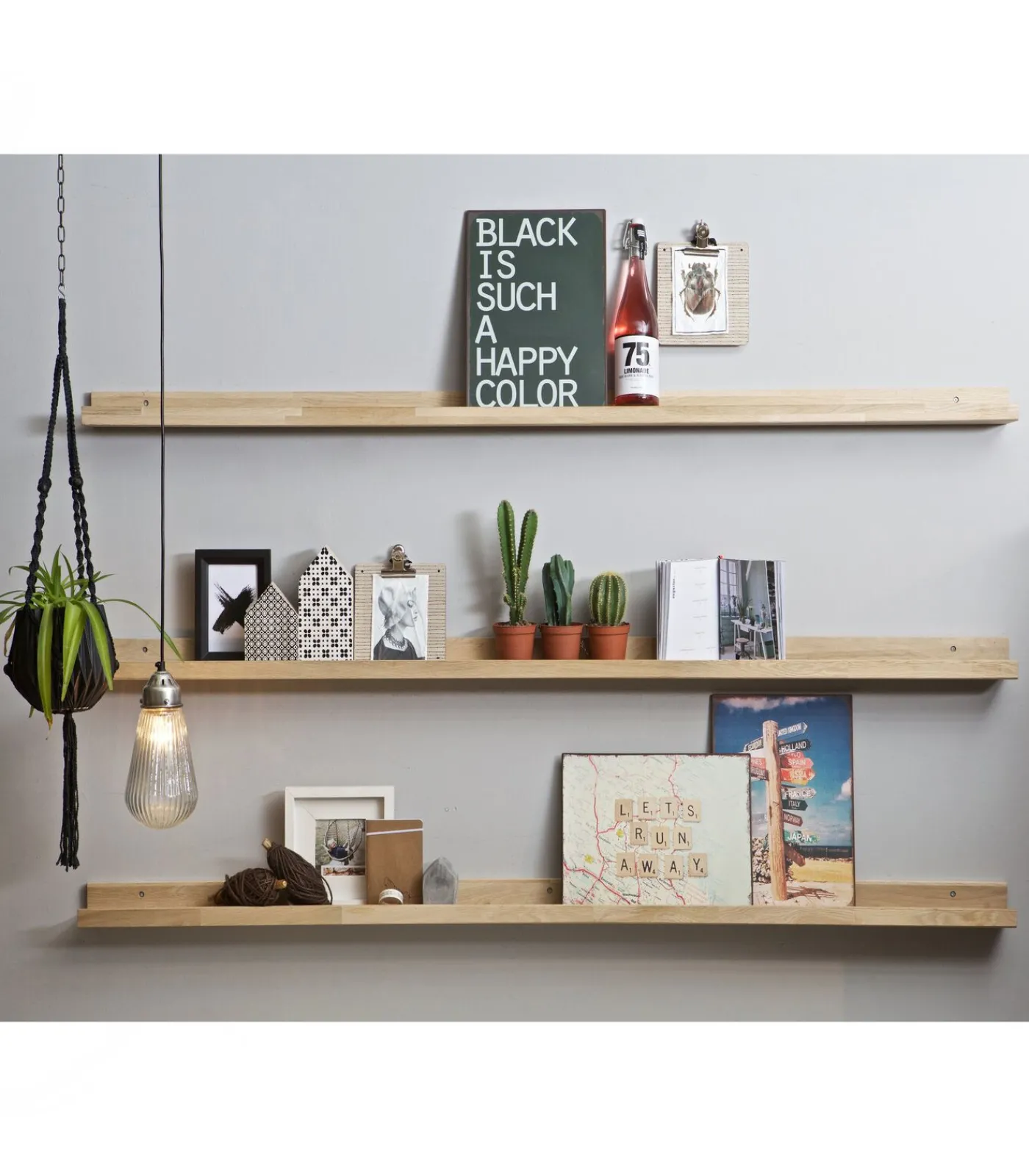 Sale Fotolijstplank - Eiken - Onbehandeld - 6x170x10 Wanddecoratie