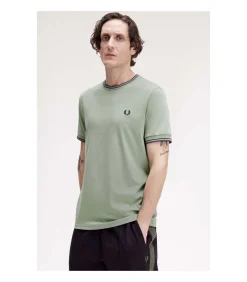 Heren Fred Perry Fp Twin Tipped T-Shirt