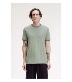 Heren Fred Perry Fp Twin Tipped T-Shirt