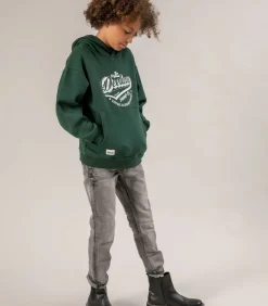 New FREMEN - Hoodie, kangoeroezak, logoprint op de voorkant Kinderen Truien & Vesten