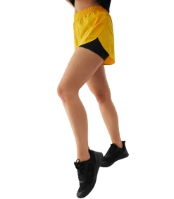 DAMES 4F WSS24TFSHF497 - Korte Broek - Geel