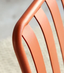 Tikamoon Gaby - Oranje metalen fauteuil