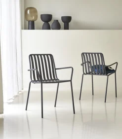 Hot Gaby - Zwarte metalen fauteuil Stoelen