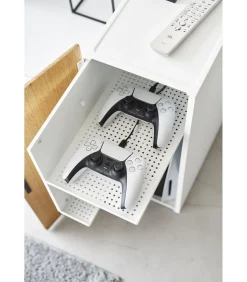 Outlet Game Console Kast - Tower - Wit Organiseren