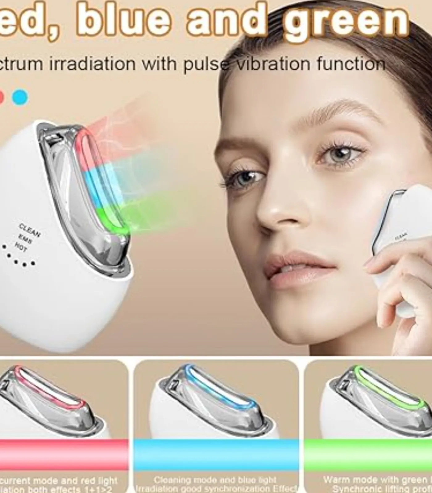 Hot GEAVANCEERDE LED JEUGD GLOW EMS BEELDHOUWER Gezichtsverzorgings Accessoires