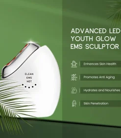Hot GEAVANCEERDE LED JEUGD GLOW EMS BEELDHOUWER Gezichtsverzorgings Accessoires