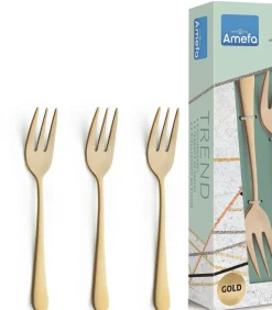 Amefa Gebaksvorkjes Austin - Vintage Goud - 6 stuks